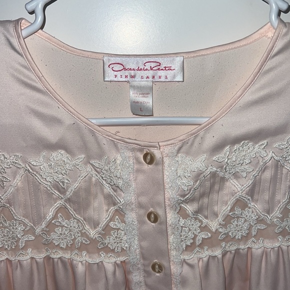 Oscar de la Renta Pink Label Light Peach Pink Robe - Picture 6 of 10